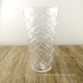nordic transparent embossed bud glass vases